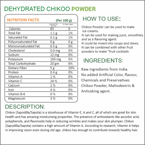 chikoo-powder