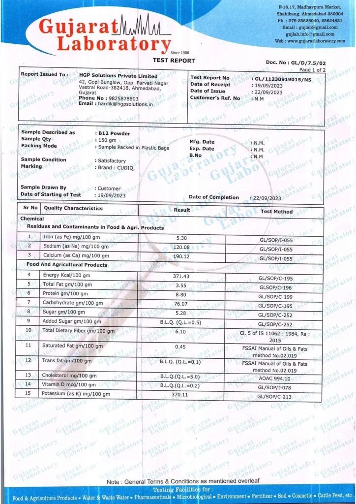 Lab-test-report-of-b12-powder